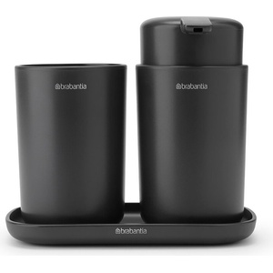 Brabantia Аксесоари за баня ReNew антрацит 3 части (280368)