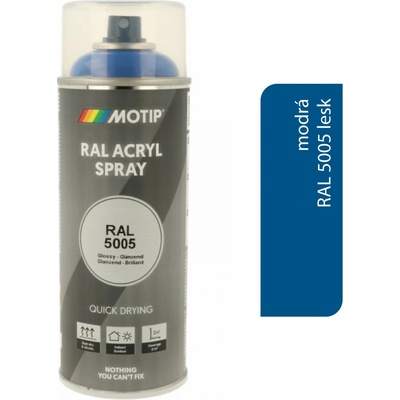 Motip Acryl 400 ml RAL 5005 lesk