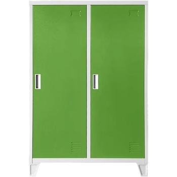 МЕТАЛЕН ШКАФ cr-1605-2 jz - СИВ/ЗЕЛЕН