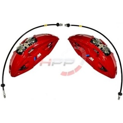 Přední 4-pístové brzdové třmeny Brembo BMW E23 / E28 / E32 / E34 / E38 / E39 / E60 / E61 / E63 / E64 pro kotouče 374x36mm (červené 34106891343 / 34106891344)