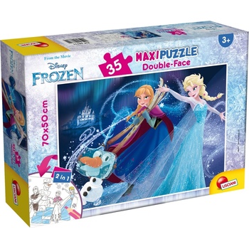 Lisciani Двулицев пъзел Lisciani - Замръзналото кралство, 35 части (LI66711)