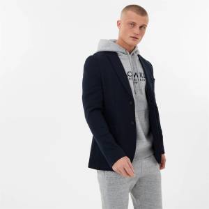 Jack Wills Сако Jack Wills Men's Jersey Long Sleeve Blazer - Navy