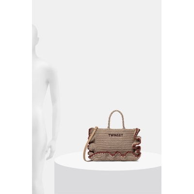 TWINSET чанта crossbody дамска от сплетена материя (261TD8291)