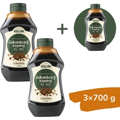 4slim Čekankový topping čokoláda 700 g