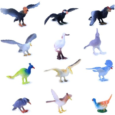 Rappa Комплект фигурки Птици - 12 броя, 4-8 см (381145)