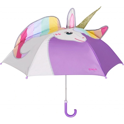 Playshoes jednorožec deštník dětský fialovo bílý