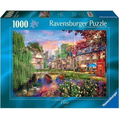 Ravensburger Пъзел Ravensburger от 1000 части - Пътят Котсуолд (7012001261)