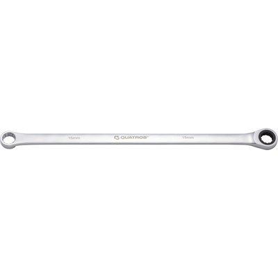 Quatros Extra dlouhý očkový ráčnový klíč 15 mm, L=374 mm QS50465A-15
