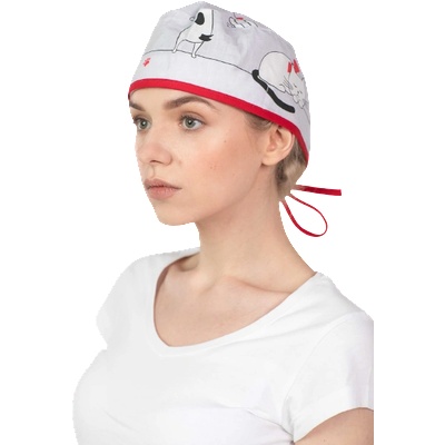 Martexd Хирургична шапка Dogs от серяита медицински облека на ВВМ-М ООД (M-321G-DC)