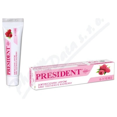 PRESIDENT zubní pasta děti 0-3roky malina 30 ml