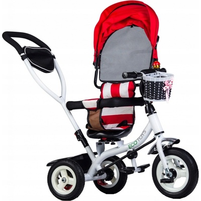 EcoToys s otočným sedadlom červená s čiernym rámom