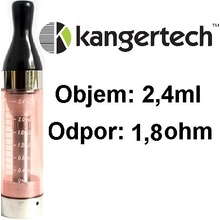 Kangertech CC/T2 Clearomizer 1,8ohm červený 2,4ml