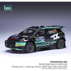IXO Модели на автомобили и мотоциклети модел 1/43 IXO Škoda Fabia Rally2 #22 Greensmith/Andersson WRC Sa (TRS7850-4021)