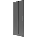 Mexen Velar двукрилен плъзгащ се екран за вана 70 x 150 см, графит, gun metal - 896-070-000-41-95 (896-070-000-41-95)