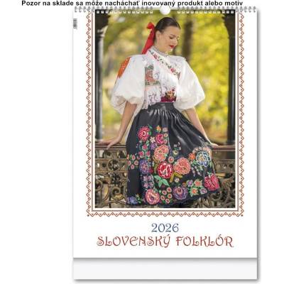 Slovenský folklór nástenný 2026