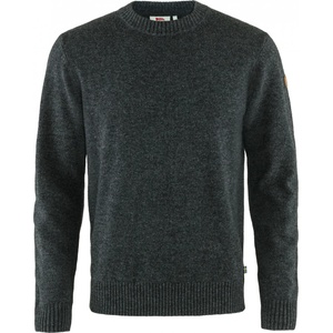 Fjällräven Мъжки вълнен пуловер Fjällräven Övik Round-Neck Sweater Jumper - Dark Grey - размер XL (005-3147-0115)