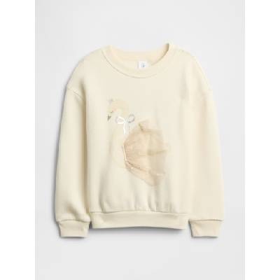 GAP Бебешки oversize суитшърт GAP GAP | Bezhov | Момичешки | 6-12 месеца