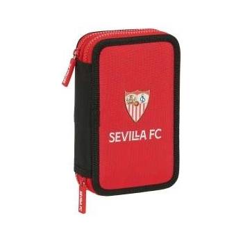 Sevilla Fútbol Club Двоен Несесер Sevilla Fútbol Club Черен Червен 12.5 x 19.5 x 4 cm (28 Части)