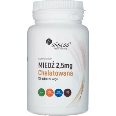 Aliness Chelátová meď 2,5 mg 100 tabliet