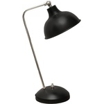 TopMebel Метална настолна лампа Travis TopMebel E14 в черен цвят 16.5x11x42cm
