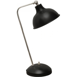 TopMebel Метална настолна лампа Travis TopMebel E14 в черен цвят 16.5x11x42cm