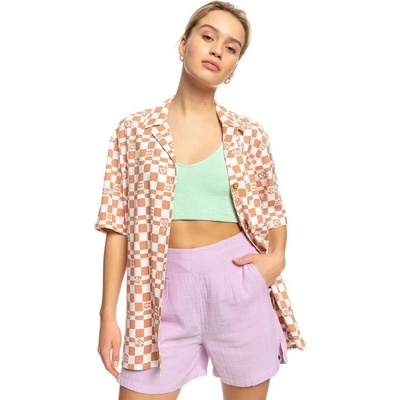 Тениска Roxy Aloha Sunset Check short sleeve T-shirt - Multicolor (Snow White Sol Power)