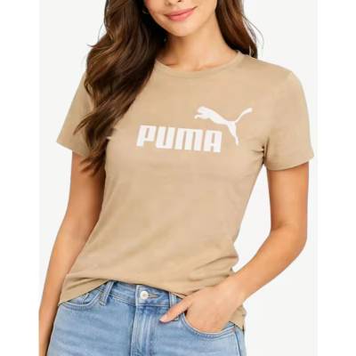 PUMA Essentials Logo Tee Brown