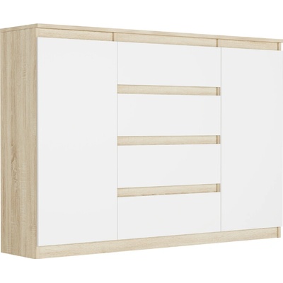 Framire Komoda se skříňkami a zásuvkami Sonoma Mix 140 x 40 x 98 cm Modern R140S4