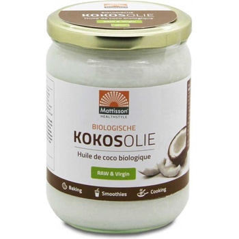Mattisson Healthstyle Кокосово масло (сурово, студено пресовано), БИО 500 ml | Mattisson Healthstyle (MT1550)