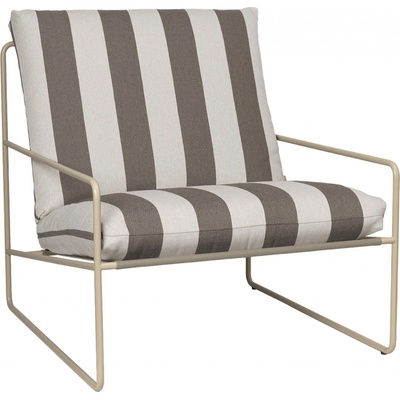 FERM LIVING Zahradní křeslo Desert, Cashmere / Chocolate