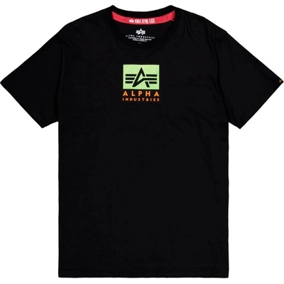 Alpha Industries tričko pánske Satin Logo T Black
