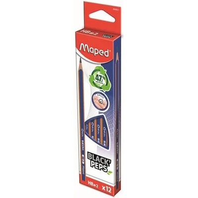 Maped Графитен молив, HB, триъгълен, MAPED "BlackPeps Navy" 850821 (850821)
