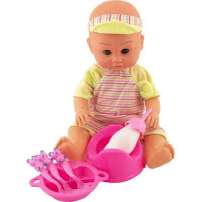 Teddies bábätko čůrající s doplňky plast 30 cm