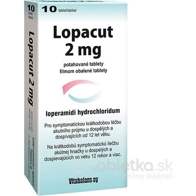 Lopacut 2 mg filmom obalené tablety tbl.flm.10 x 2 mg