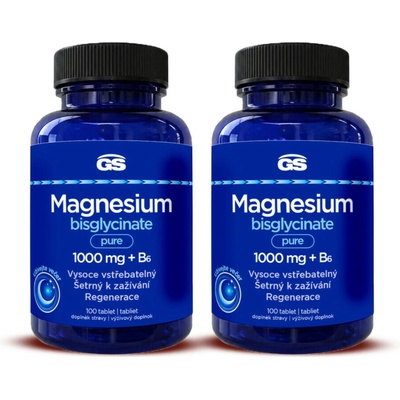 GS Magnesium Bisglycinate Pure 1000 mg + B6 2 x 100 tablet