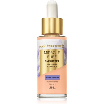 MAX Factor Miracle Pure Skin Reset Серум фон дьо тен цвят 00-10 Very Fair 30ml