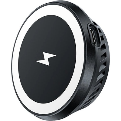 AceFast Wireless Induction Charger With Cooling System - поставка (пад) за безжично зареждане за iPhone с MagSafe (черен)