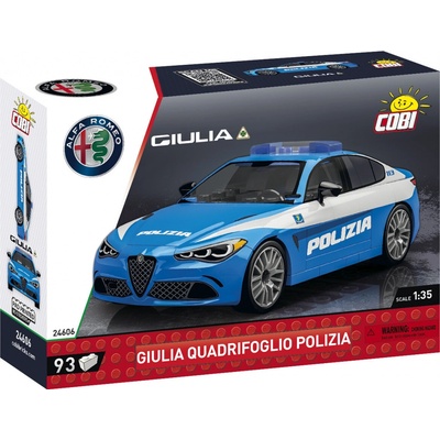 Cobi 24606 Alfa Romeo Giulia Quadrifoglio Polizia, 1:35