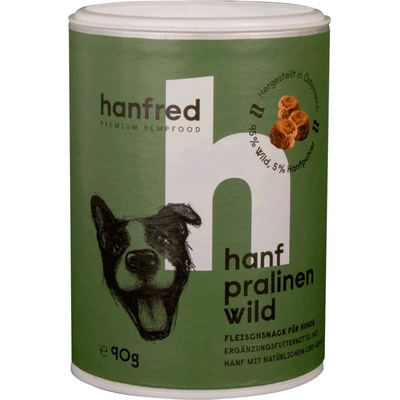 Hanfred Пралини от коноп и месо от елен - 90 г
