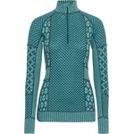 Kari Traa Дамско мериносово термобельо Kari Traa Women's Smekker Half-Zip Merino base layer - Peacock (115-1318-2013)