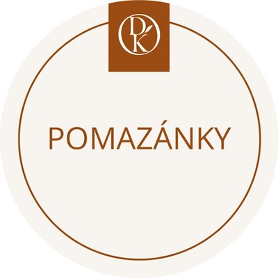 Davídkovo koření Etiketa Pomazánky béžová průměr 4,5 cm 1 ks