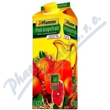 Pfanner Grapefruit růžový 100% 1 l