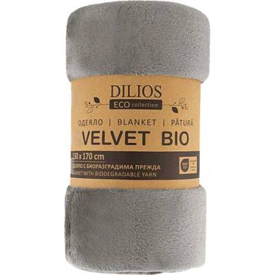DILIOS ОДЕЯЛО velvet bio 130х170см СИВО (1000021817)