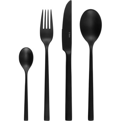 Sola Príborový set Living PVD čierny matný 24 ks