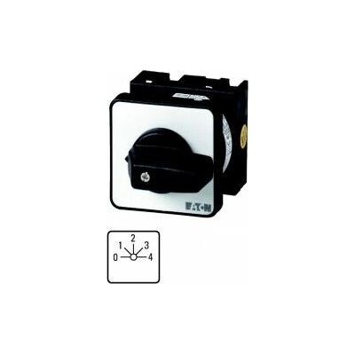 Eaton Vačkový spínač 0-1-2-3-4 1P 20A pro instalaci T0-2-8242/E 067327