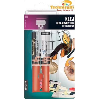 TECHNICQLL Lepidlo epoxidové minutové bezbarvé 2x12 ml
