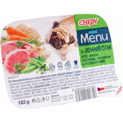 Chejn Mini Menu Adult Dog jehněčí 185 g
