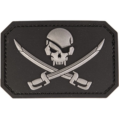 Nášivka Mil-Tec Skull Swords - čierna