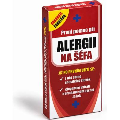 Nekupto dárková čokoláda Sladká první pomoc Alergie na šéfa 65 g