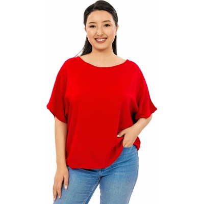 Himalife Oversize top Plain Sara červená